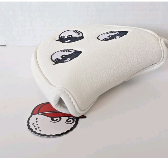 Malbon Golf Club Mallet Putter Headcover White Magnetic NEW - Picture 6 of 11